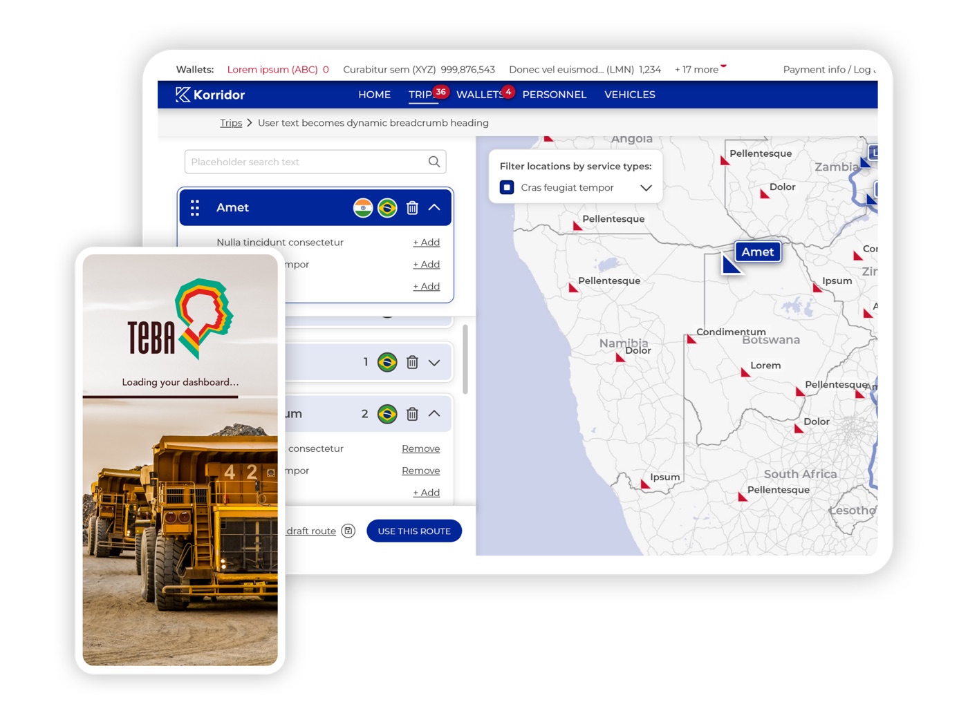 Logistics and mining systems